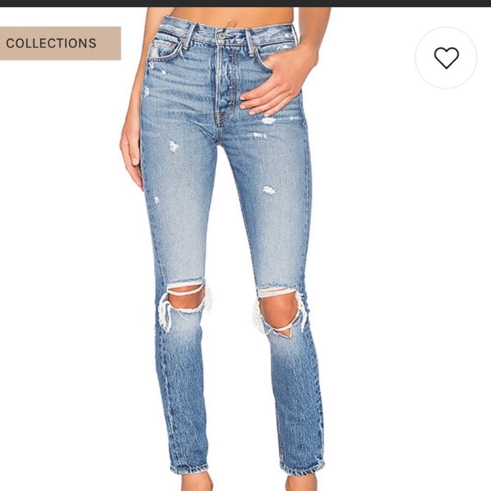 Grlfrnd Super High Rise Karolina Ripped Jeans Size 26. Update - No Tags